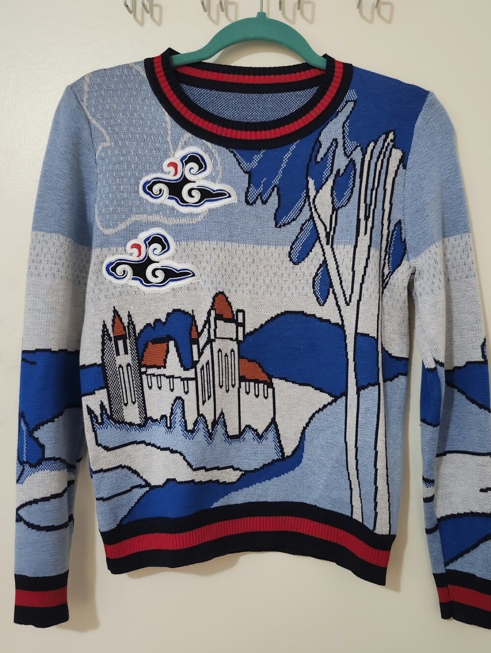 Blue Castle Scenic Crewneck Sweater